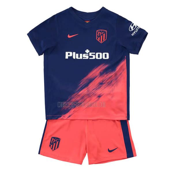 camiseta del atlético de madrid del niños segunda 2021-2022