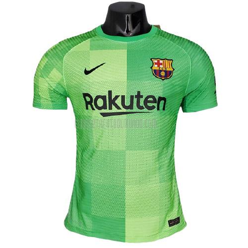 camiseta del barcelona del edición jugador portero verde 2021-2022