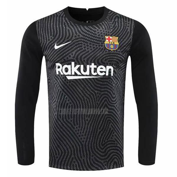camiseta del barcelona del manga larga portero negro 2020-2021