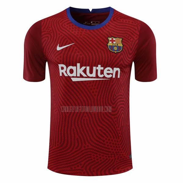 camiseta del barcelona del portero rojo 2020-2021