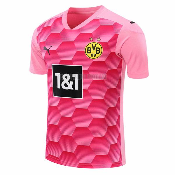 camiseta del borussia dortmund del portero rosado 2020-2021