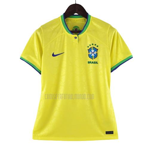 camiseta del brasil del mujer primera 2022