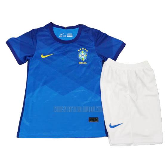 camiseta del brasil del niños segunda 2020-21