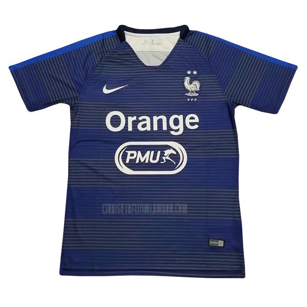 camiseta del francia del pre-match azul oscuro 2019-20