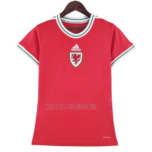 camiseta del gales del mujer eurocopa femenina primera 2022