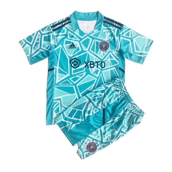 camiseta del inter miami del niños portero verde 2022-2023