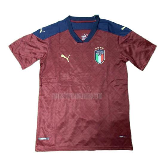 camiseta del italia del portero rojo 2020-21