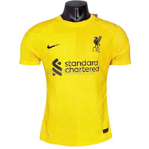 camiseta del liverpool del edición jugador portero amarillo 2021-2022