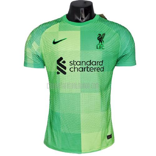 camiseta del liverpool del edición jugador portero verde 2021-2022