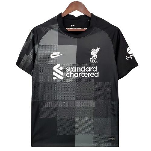 camiseta del liverpool del portero negro 2021-2022