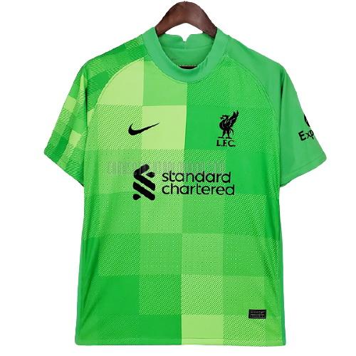 camiseta del liverpool del portero verde 2021-2022