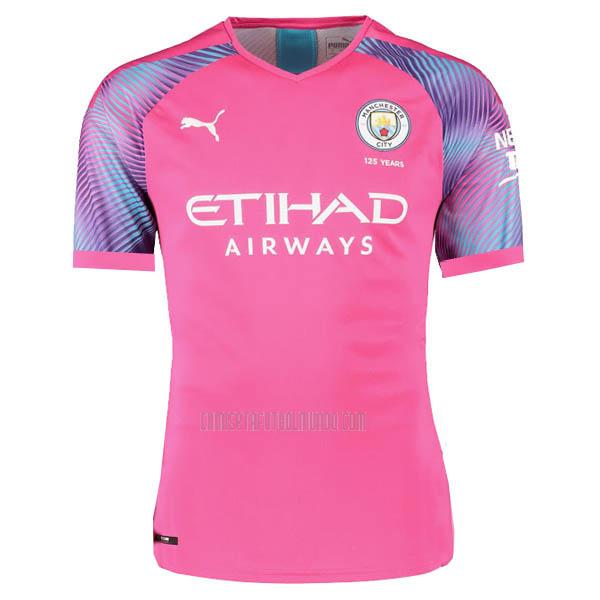 camiseta del manchester city del portero rosa 2019-20