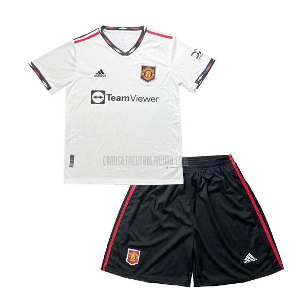 camiseta del manchester united del niños segunda 2022-2023