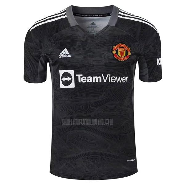 camiseta del manchester united del portero negro 2021-2022