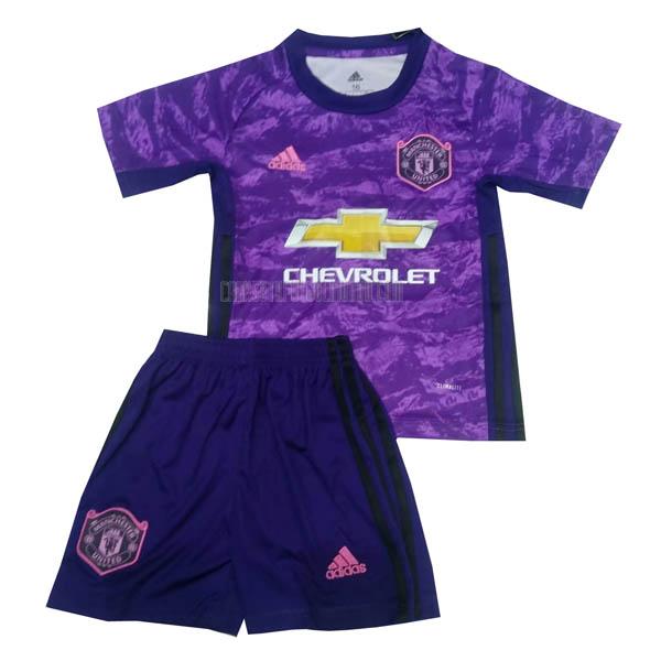 camiseta del manchester united del portero niños púrpura 2019-20