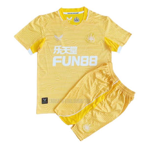 camiseta del newcastle united del portero niños amarillo 2021-2022