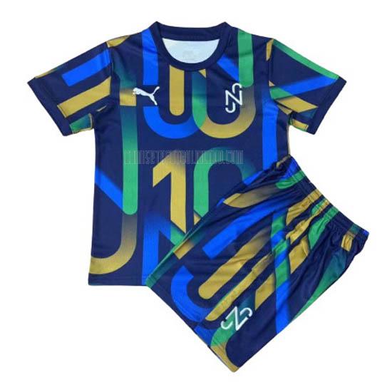 camiseta del neymar jr del niños azul 2020-2021