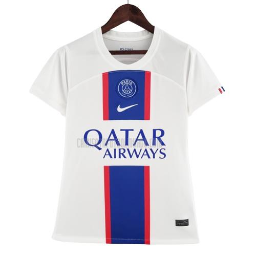 camiseta del paris saint-germain del mujer blanco bl1 2022-2023