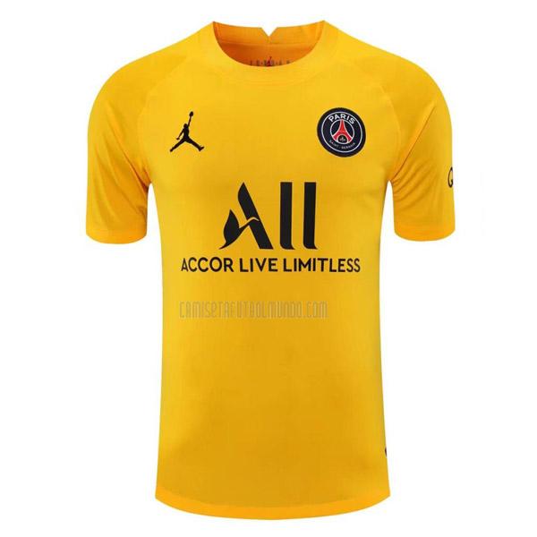 camiseta del paris saint-germain del portero amarillo 2021-2022
