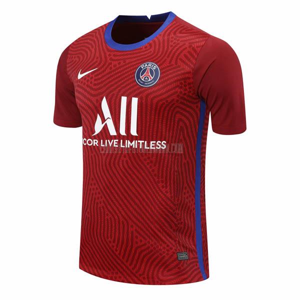 camiseta del paris saint-germain del portero rojo 2020-2021