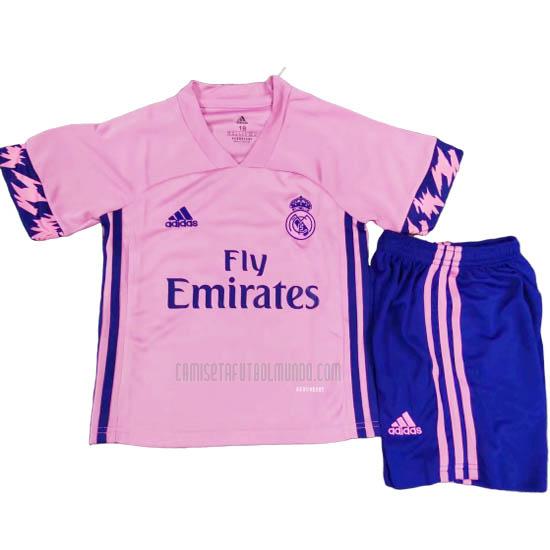 camiseta del real madrid del niños rosa 2020-21