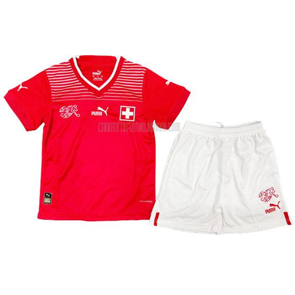 camiseta del suiza del niños primera copa del mundo 2022