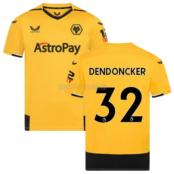 camiseta dendoncker wolverhampton wanderers primera 2022-2023