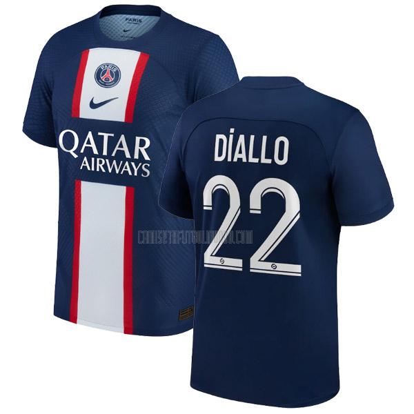 camiseta diallo paris saint-germain primera 2022-2023