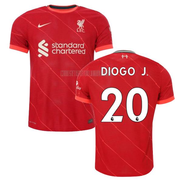 camiseta diogo j del liverpool del primera 2021-2022