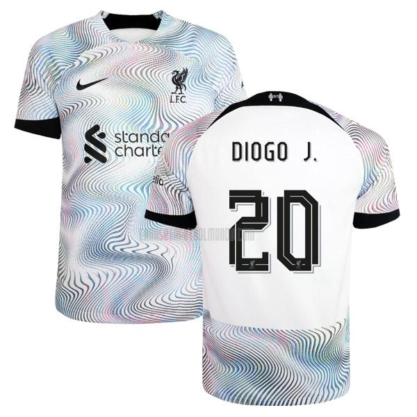 camiseta diogo j liverpool segunda 2022-2023