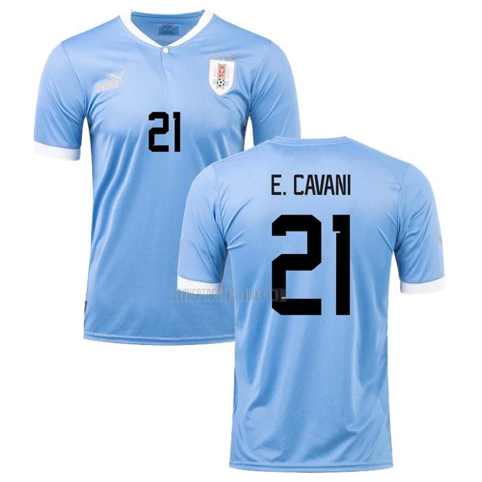 camiseta e. cavani uruguay copa mundial primera 2022