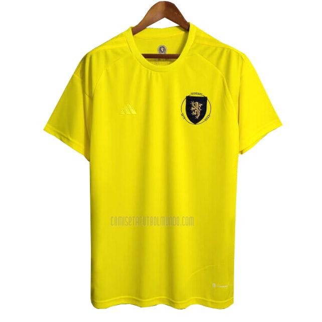 camiseta escocia 150 aniversario portero amarillo 2023