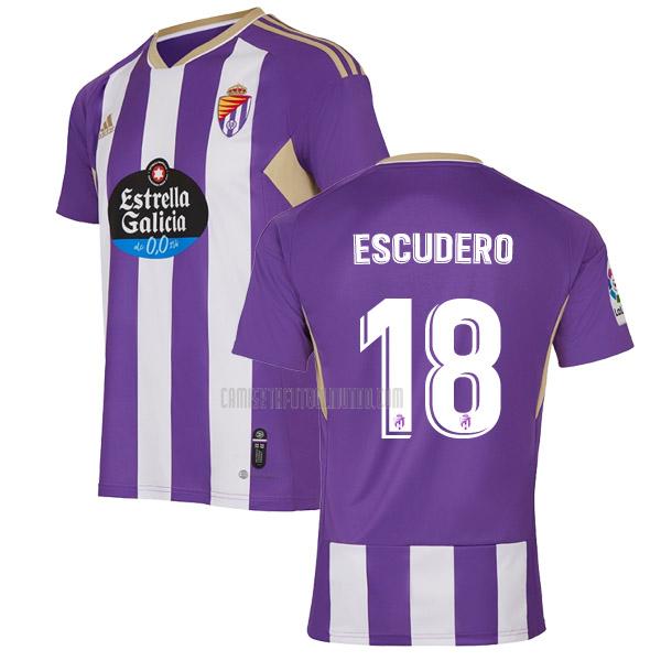 camiseta escudero real valladolid primera 2022-2023