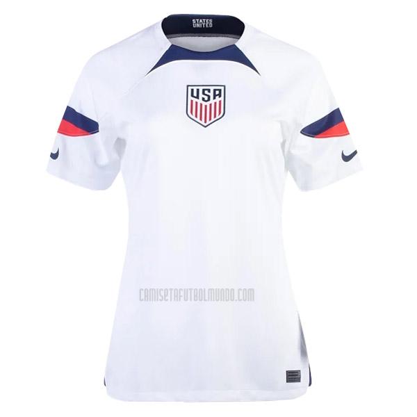 camiseta estados uniños mujer copa mundial primera 2022
