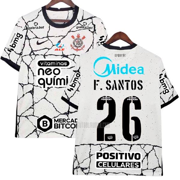 camiseta f.santos del corinthians del all sponsor primera 2021-2022
