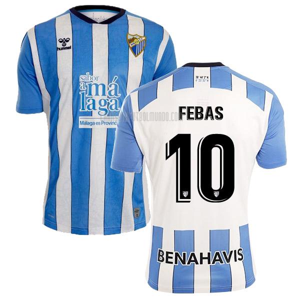 camiseta febas malaga primera 2022-2023