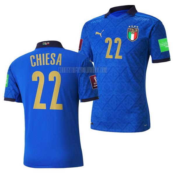 camiseta federico chiesa del italia del primera 2021-2022