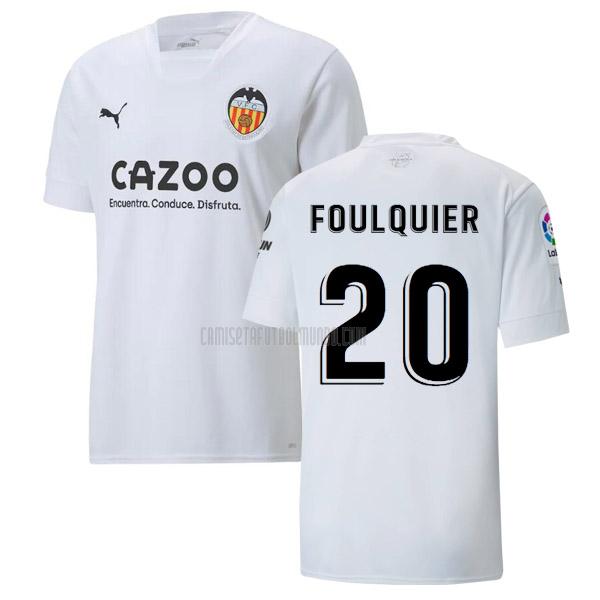 camiseta foulquier valencia primera 2022-2023