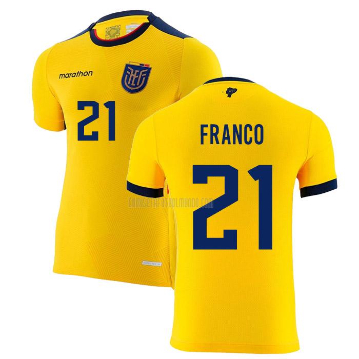 camiseta franco ecuador copa mundial primera 2022