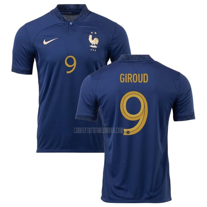 camiseta giroud francia copa mundial primera 2022