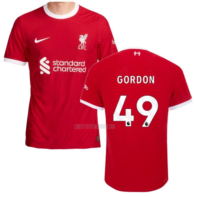 camiseta gordon liverpool edición de jugador primera 2023-2024