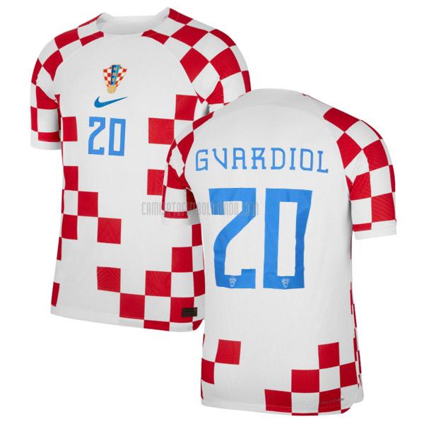 camiseta gvardiol croacia copa mundial primera 2022