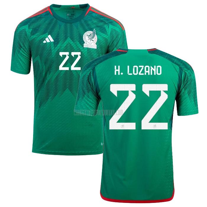 camiseta h. lozano méxico copa mundial primera 2022