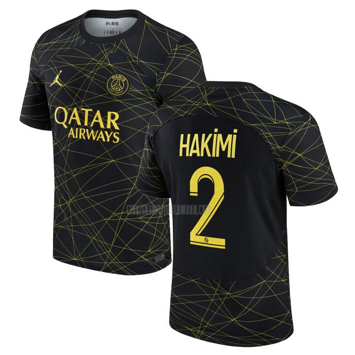 camiseta hakimi paris saint-germain cuatro 2022-2023