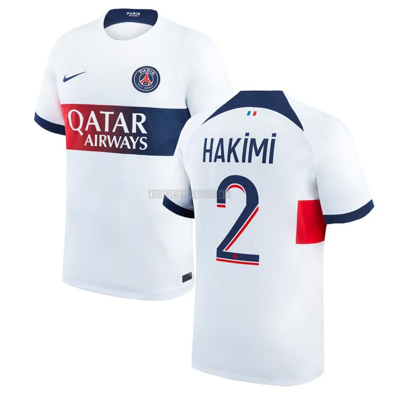 camiseta hakimi paris saint-germain segunda 2023-2024