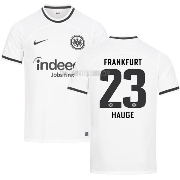 camiseta hauge eintracht frankfurt primera 2022-2023