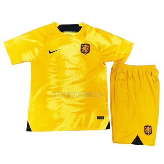 camiseta holanda niños copa mundial primera 2022