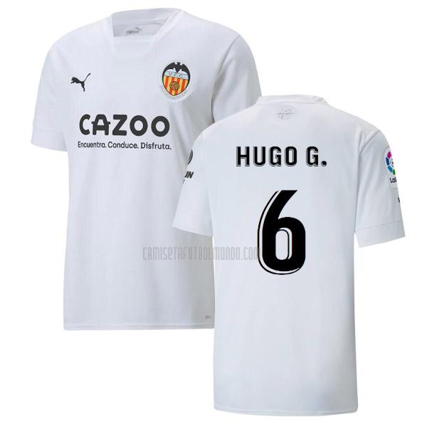 camiseta hugo g valencia primera 2022-2023