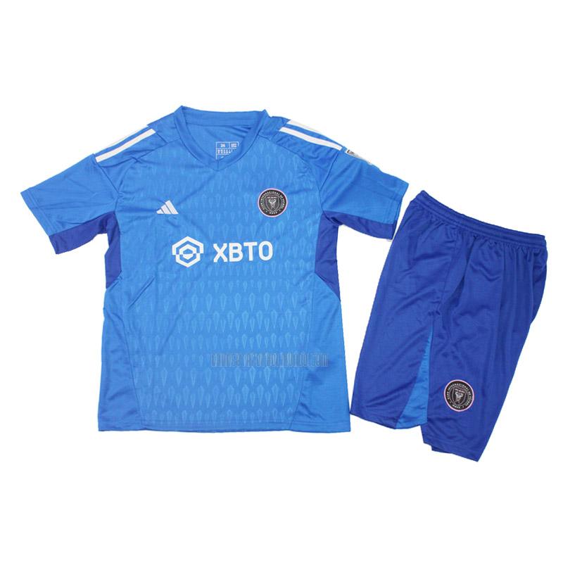 camiseta inter miami niños portero azul 2023-2024