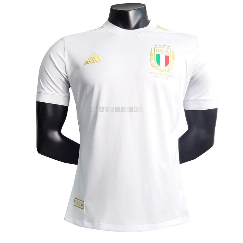 camiseta italia edición de jugador 125 aniversario blanco 2023